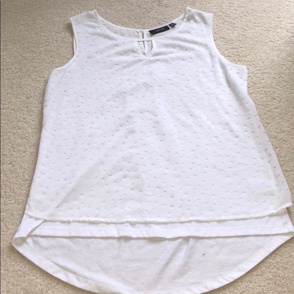 White Layered Tank Top